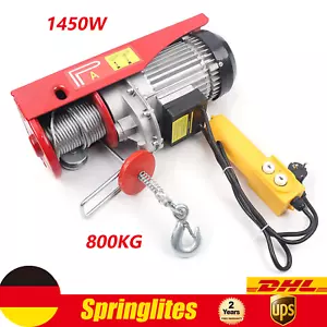 Elektrischer Kettenzug Elektrischer Flaschenzug Kapazität des Doppelkabels 1300W - Bild 1 von 15