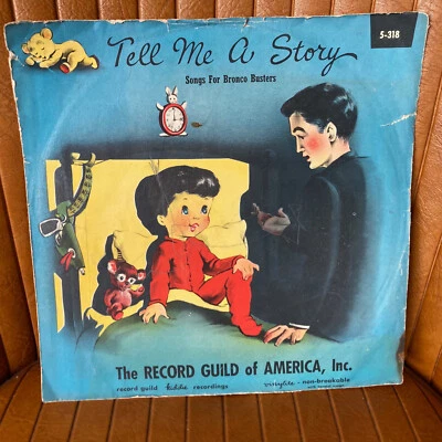 TELL ME A STORY RECORD GUILD OF AMERICA 78 RPM 10" RECORD PAT ELLO JEFF CLARK Foto 1 de 4