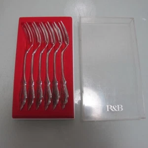 6 tenedores para pasteles Frisia Oriental Frisia Oriental patrón Friesen Robbe & Berking años 90 - Imagen 1 de 4