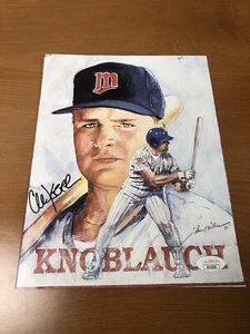 Chuck Knoblauch Twins 8x10 Autographed Photo JSA Authenticated - Picture 1 of 5