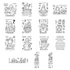 Fairy Tale Gnome Silicone Clear Stamps Stencil for Diy Scrapbooking Decor Cards