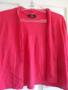 preowned ladies wallis cardigan size meduim pink long sleeve - Picture 1 of 16