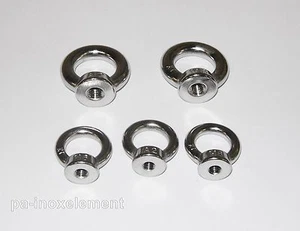 Ringmuttern DIN 582 Edelstahl V2A M3 M4 M5 M6 M8 M10 M12 M16  Ösenmuttern - Bild 1 von 1