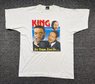 Vintage Martin Luther King Jr Single Stitch T-shirt w/Screen Stars Tag Size L - Image 1 of 4