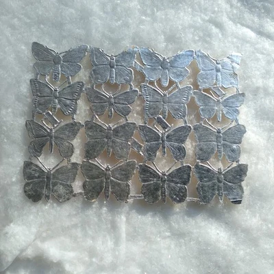 Antique Vintage German Foil Diecut Butterflies Victorian Crafts - Image 1 of 2