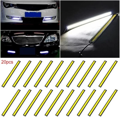 20PCS White COB DRL LED Daytime Running Light for Universal Car Driving Fog Lamp - Image 1 of 4