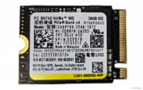 Dell (Western Digital SDDPTQD-256G-1012) SN740 TLC NAND Solid State Drive 098F8 - Image 1 of 1