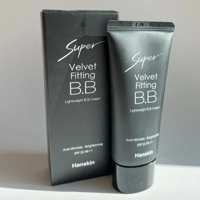 HANSKIN Super Velvet Fitting BB Cream 30g SPF35 PA++  Brightening K-Beauty NEW - Image 1 of 4