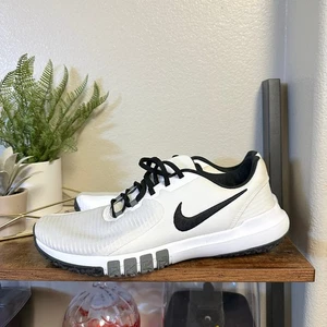 Sz 10.5 - Nike Flex Control 4 White Running Shoes Sneakers CD0197-100 Mens - Picture 1 of 8