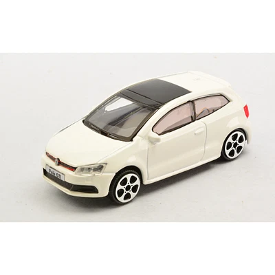 VOLKSWAGEN POLO GTI MARK 5 WHITE 1:43 Burago Auto Stradali Modellino Nuovo - Immagine 1 di 2