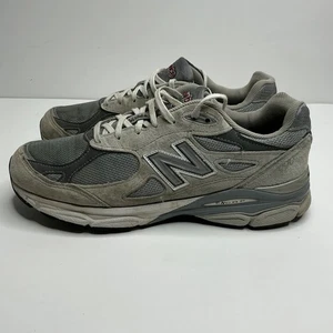 New Balance 990v3 Mens 9 Gray Suede Leather Made in USA Running Sneakers - Picture 1 of 10
