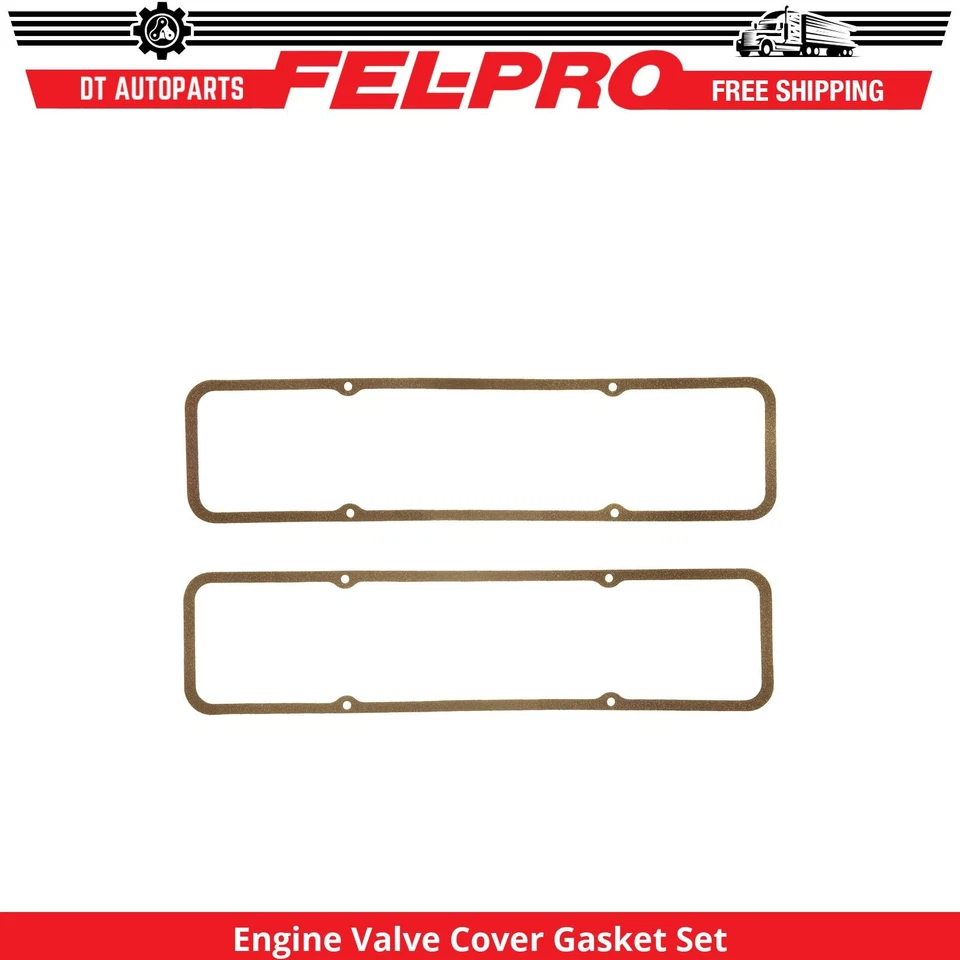 For 1965-1971, 1980-1986 Excalibur Phaeton Engine Valve Cover Gasket Set Fel-Pro - Image 1 of 1