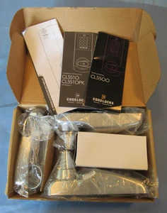 Cerradura inteligente de palanca sin llave Codelocks serie CL5500 CL5510-CC-BS con DEFECTO DE MORTAJA - Imagen 1 de 23