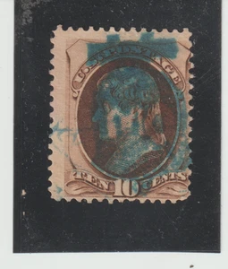 US Scott #161 Used Liberty Bell  SON Fancy Cancel CXL Banknote - Picture 1 of 1