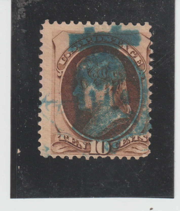 US Scott #161 Used Liberty Bell  SON Fancy Cancel CXL Banknote - Image 1 of 1