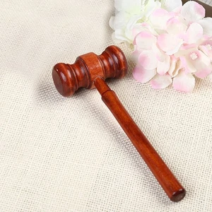 4pcs Novelty Courtroom Gavel Auction Hammers Prop Educational Prop Hammer Crafts - Imagen 1 de 12