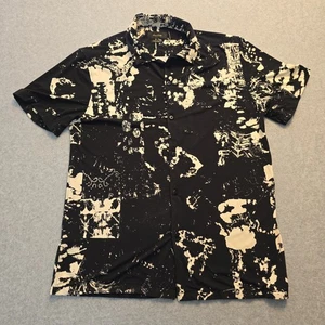 Porter & Ash Hemd Herren Large Abstract Print Kinetic Stretch Knopfleiste - Bild 1 von 11