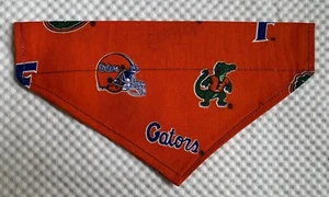 Florida UF Gators Pet Dog/Cat Bandana Fits Over Collar Size XS 9”W x5”L Notes - Picture 1 of 4