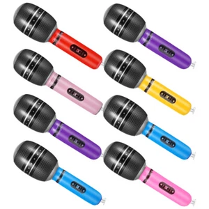 8 Pcs Simulation Microphone Pretend Play Inflatable Instruments Party Props - Picture 1 of 12