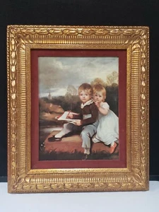 Vintage SYROCO ART-Bowden Children by Hoppner Stunning Ornate Gold Frame 17 x 21 - Picture 1 of 9