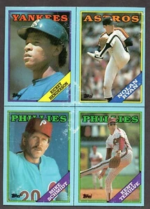 1988 Topps Wax Box Bottom Uncut Ryan Schmidt Henderson Tekulve - Picture 1 of 2