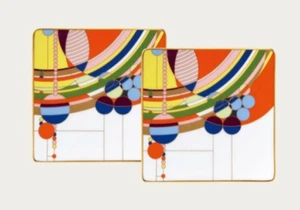 FRANK LLOYD WRIGHT DESIGN TABLEWEARE 2 Plates Noritake Japan - Picture 1 of 9
