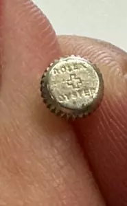 Original Suiza Vintage ROLEX OYSTER CROWN Acero Inoxidable RARO - Imagen 1 de 16
