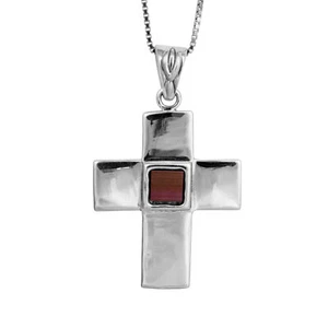 Catholic Pectoral Cross Pendant Sterling Silver Nano Sim New Testament Jewelry - Picture 1 of 6
