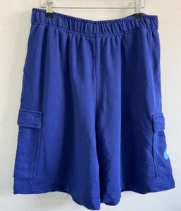 Nike Standard Issue French Terry lange Shorts royalblau Größe Medium Herren " - Bild 1 von 9