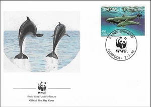 False Killer Whale Pseudorca Crassidens Fauna Sao Tome & Principe FDC Cover 1992 - Picture 1 of 1