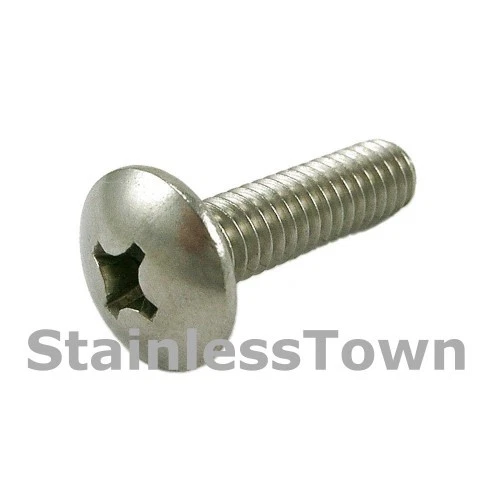 STAINLESSTOWN 18-8 Stainless Steel Phillips Truss Head Screws 4-40 x 5/16 (Pack of 100)