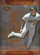 2007 (ATHLETICS) Topps Co-Signers Silver Bronze #30B Rich Harden w/Nick Swisher