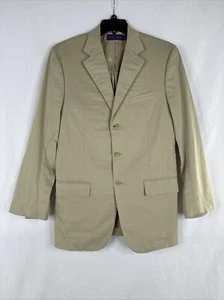 Ralph Lauren Purple Label Blazer Sport Coat Mens Size 50L Beige Three Button  - Picture 1 of 19