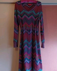 Precioso Vestido Midi Derhy (Francia) Vintage Damas Talla S Raro - Imagen 1 de 7