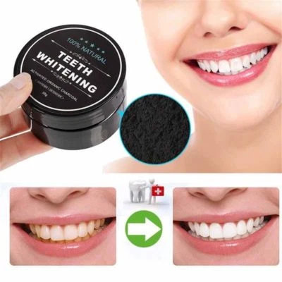 ORGANIC LABS Activated Charcoal Teeth Whitening Powder Compare as Miracle White