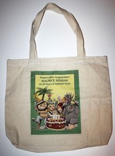 MAURICE SENDAK Where the Wild Things Are Promo BOOK TOTE Carry BAG New HTF RARE!