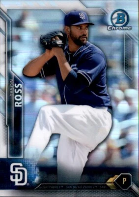 2016 Bowman Chrome  Tyson Ross #d /499 Silver Prizm Holo Refractor Padres #42 - Image 1 of 2