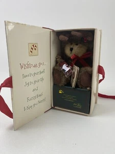 Boyds Bear Beary Tales Sweet Holiday Wishes #99104V-2 Head Bean Collection W/Box - Picture 1 of 9