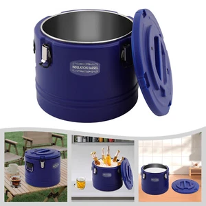 Blue Insulated Bucket,Insulated Soup Container,Commercial Insulated Bucket NEW - Picture 1 of 16