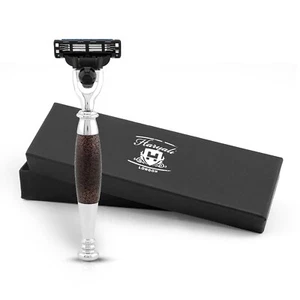 Maquinilla de afeitar 3 Edge para hombre, maquinilla de afeitar para mujer, maquinilla de afeitar facial granate - Imagen 1 de 9