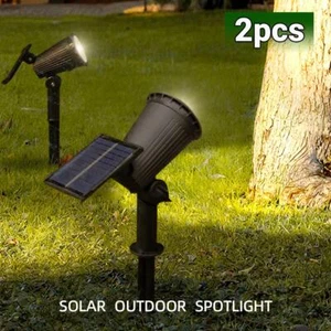 Rgb Solar Spot Lights 9 LED Waterproof Outdoor Garden Yard Landscape Tree Lamp - Picture 1 of 30