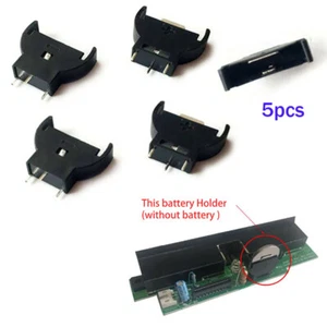 Soporte de batería de moneda negra 5 piezas para Sega Dreamcast - Imagen 1 de 7