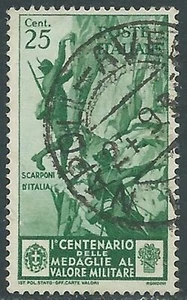 1934 REGNO USATO MEDAGLIE 25 CENT - RF13-6 - Imagen 1 de 1