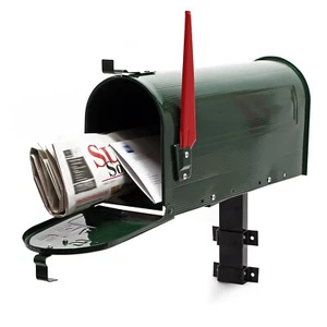 US Mailbox Briefkasten Amerikanisches Design grün Wandhalterung Postkasten - Bild 1 von 10