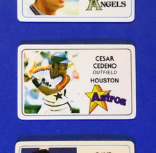 CESAR CEDENO Houston Astros 1981 Perma-Graphics Super Star Credit Card
