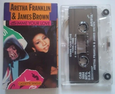 ARETHA FRANKLIN & JAMES BROWN Gimme Your Love / Think (1989) - Cassette Single - Image 1 of 2
