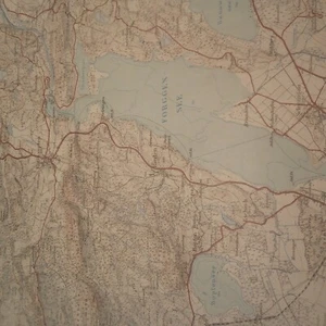 DETAILED COLD WAR MAP OF FUSSEN-MARKTOBERDORF 1958(1952////0 - see description - Picture 1 of 2