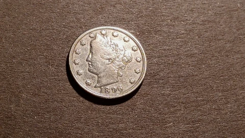 Fine details 1896 Liberty Head Nickel Cover