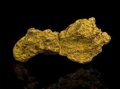 Australian 112.95 gram Very Large Solid Alluvial Gold Nugget 3.6 oz High Purity - Image 1 of 4