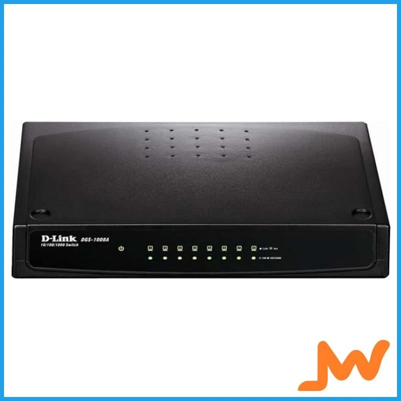 D-Link DGS-1008A 8-Port Gigabit Desktop Switch - image 1 of 1
